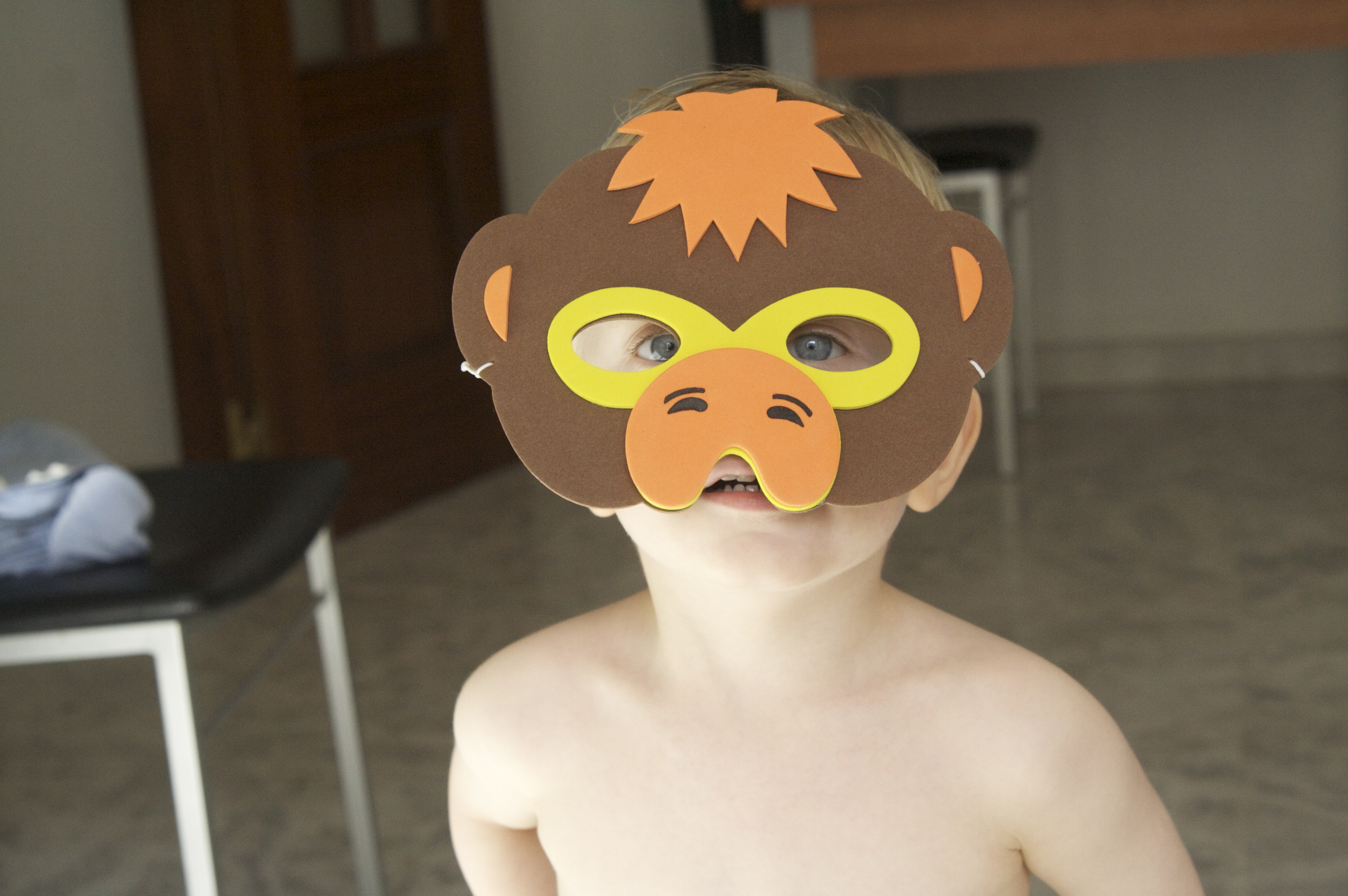 Monkey mask.