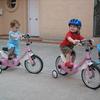 Look what we found, matching pink bikes!